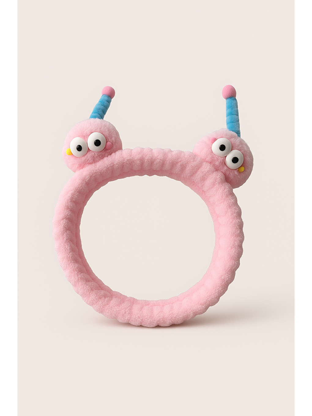 Pembe Çocuk Anten Kulaklı Pelüş Saç Bandı