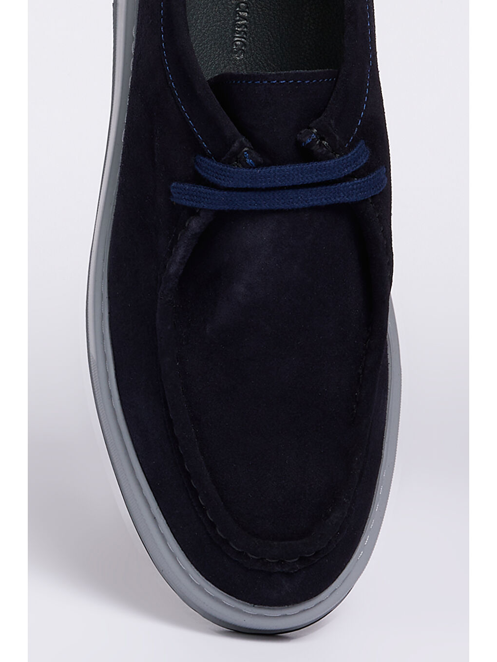 Erkek Lacivert %100 Deri Casual Ayakkabı-2