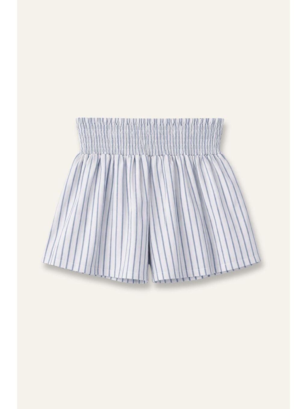 Kız Çocuk Gipe Detaylı Şort - Mavi-3