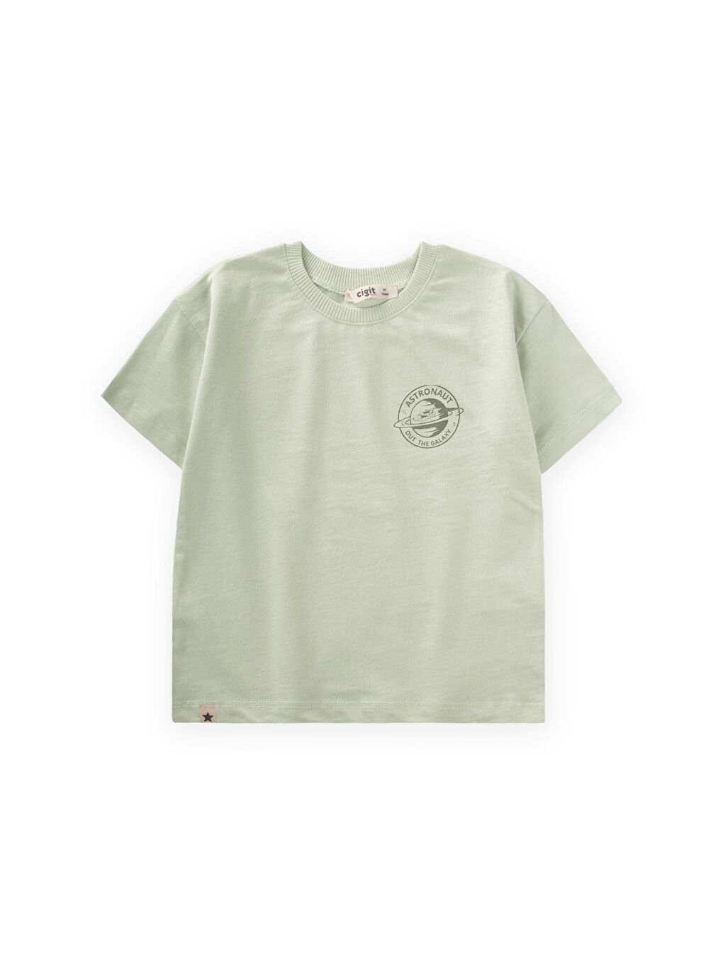 Turkuaz Erkek Çocuk Baskılı Tişört