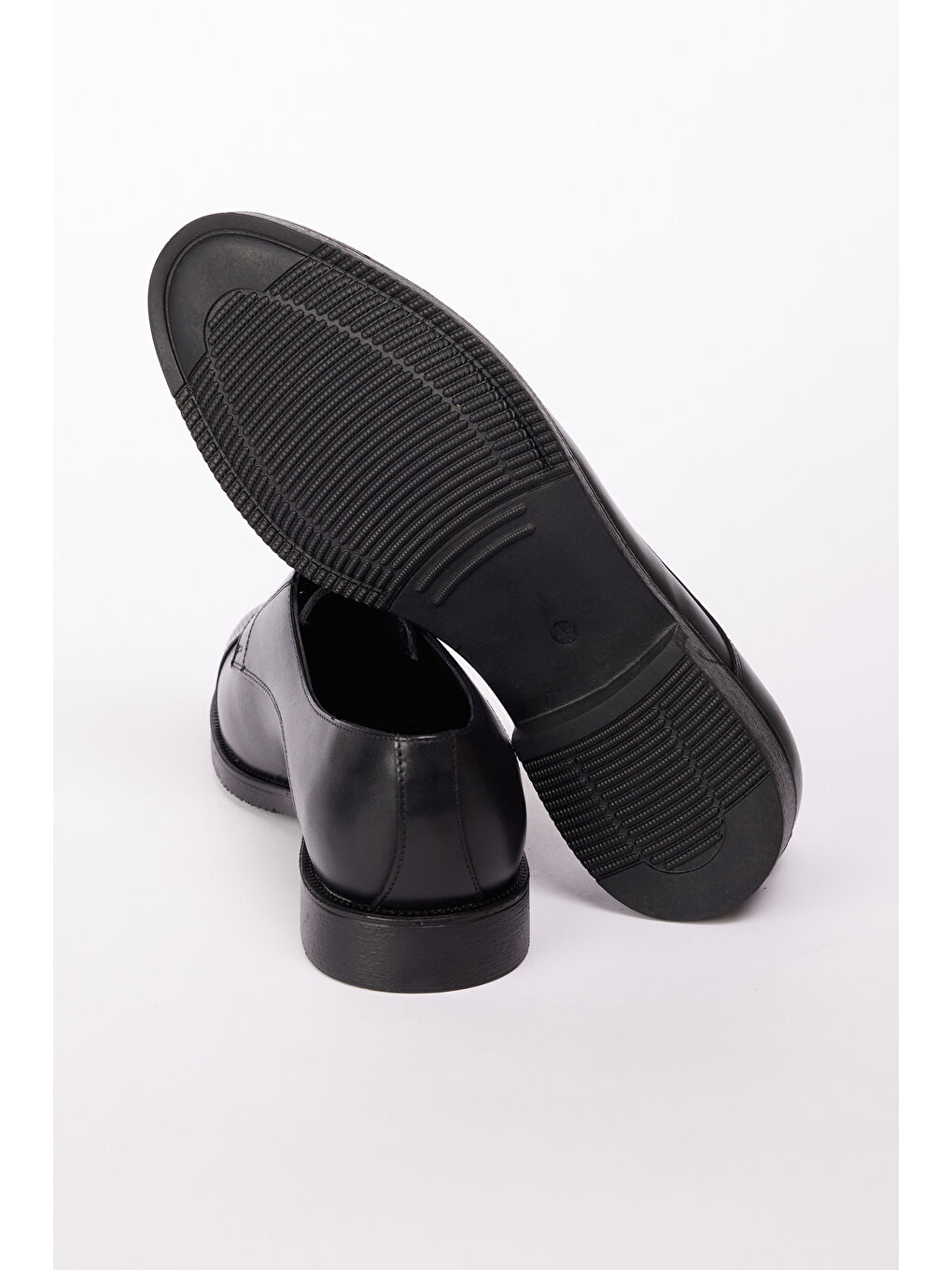 Erkek Siyah %100 Deri Klasik Ayakkabı-3