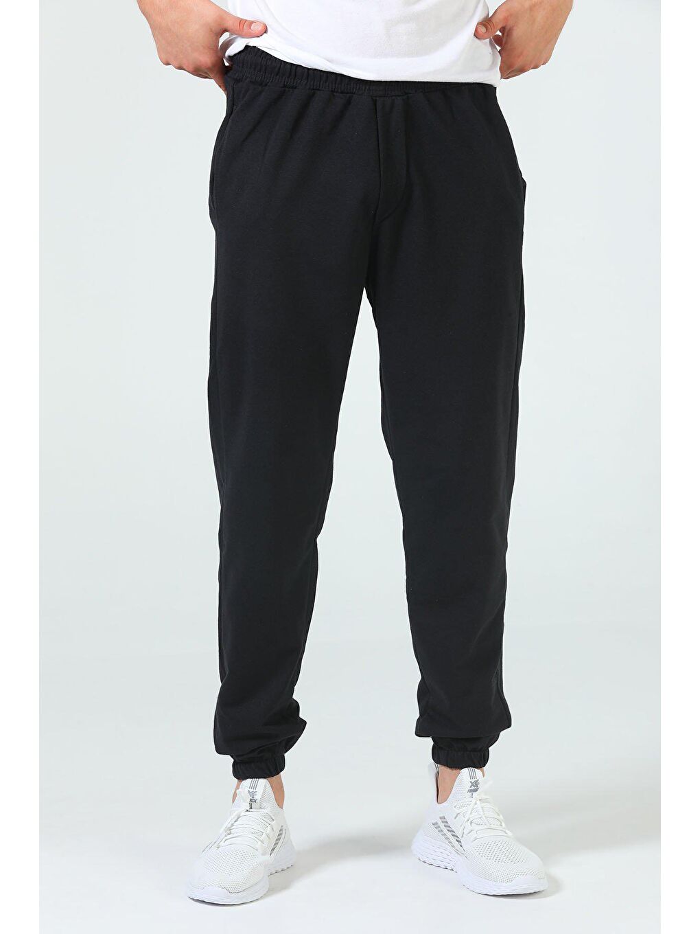 Siyah Erkek Baskılı Jogger Eşofman Altı-1