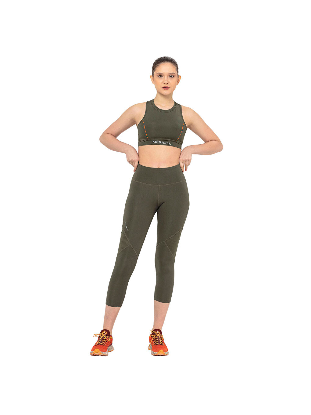 Beyaz Brisk Kadın Yeşil Fitness Bra-2