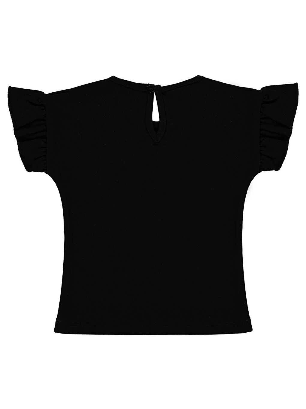 Baby Çiçek Cep 6-18 Ay Tişört - Siyah-1