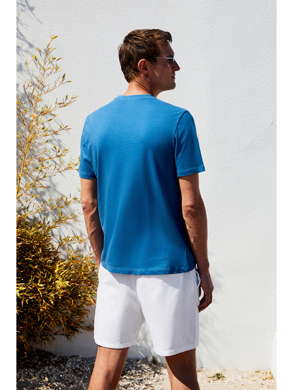 Mavi MOCASSIN Erkek %100 Pamuk Baskılı Relaxed Fit Yuvarlak Yaka Kısa Kollu MAVİ T-Shirt-4