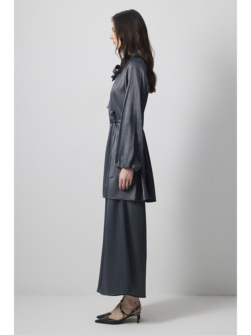 Lacivert Simli Tunik Pantolon Takım-2