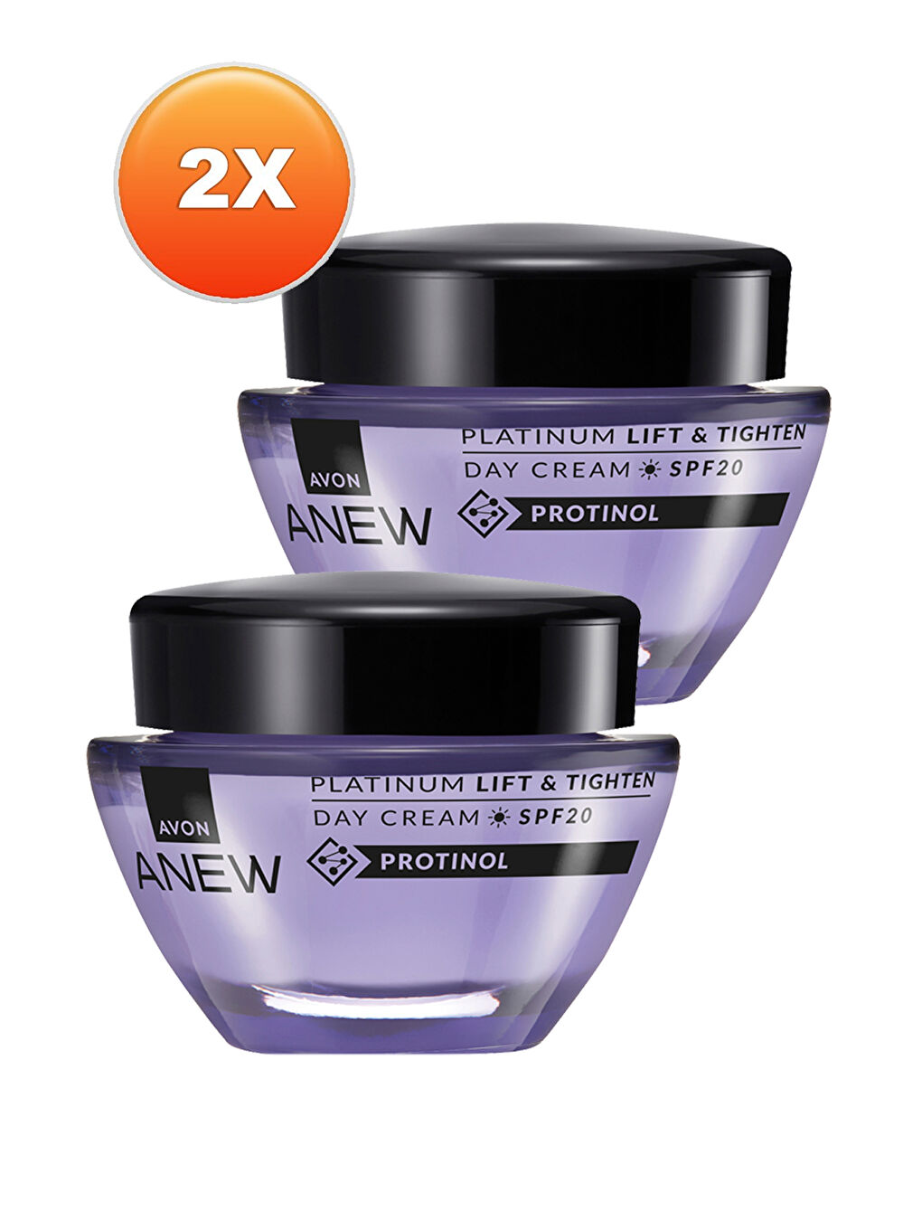 AVON Renksiz Anew Platinum Lift & Tighten Gündüz Kremi SPF20 50 Ml. İkili Set - 1