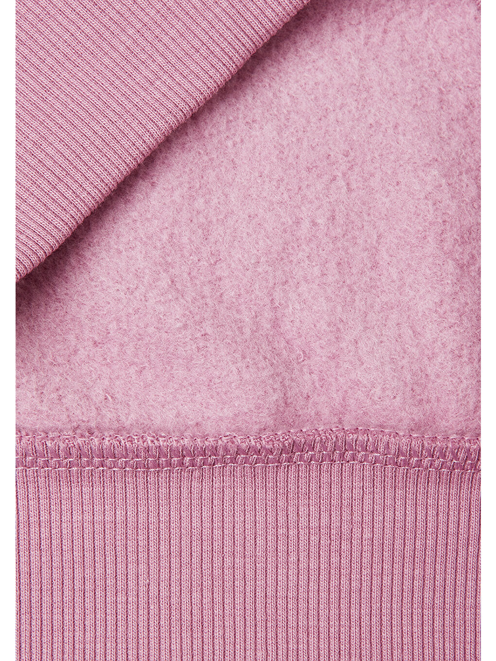 Pembe Kız Çocuk Gül Kurusu Önü Payetli Logolu Cepli Kapüşonlu Sweatshirt-2