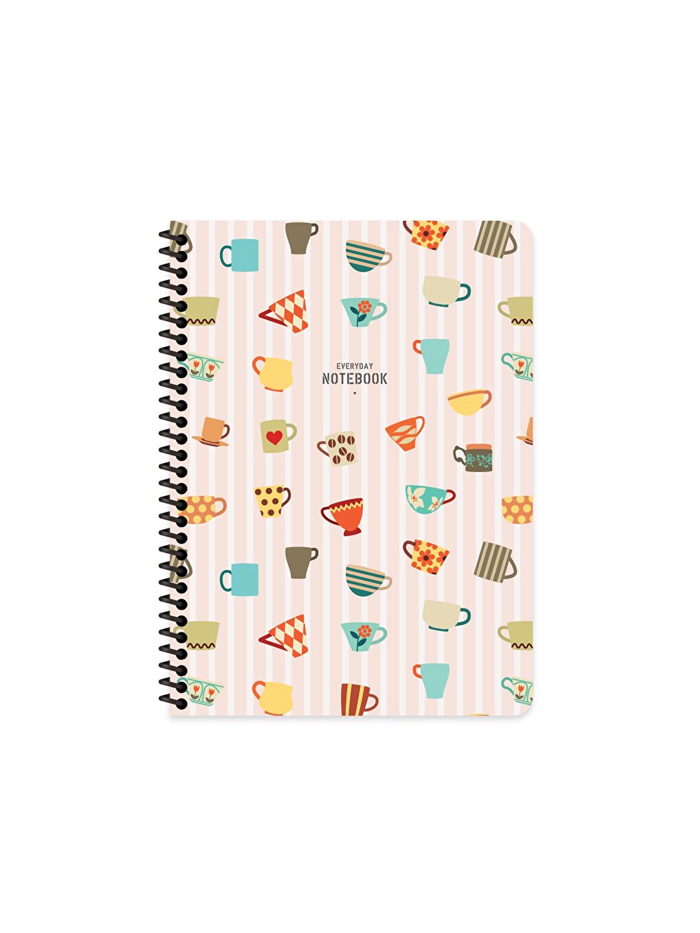 Keskin Color 16.5x22.5 Çizgili Defter Coffee - Pembe