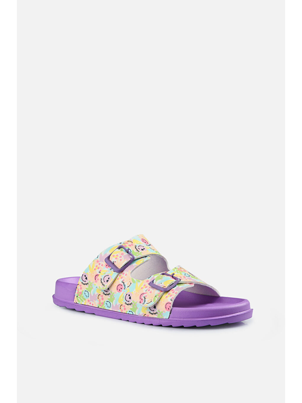 Gibli II Baskılı Kız Çocuk Lila Terlik-1