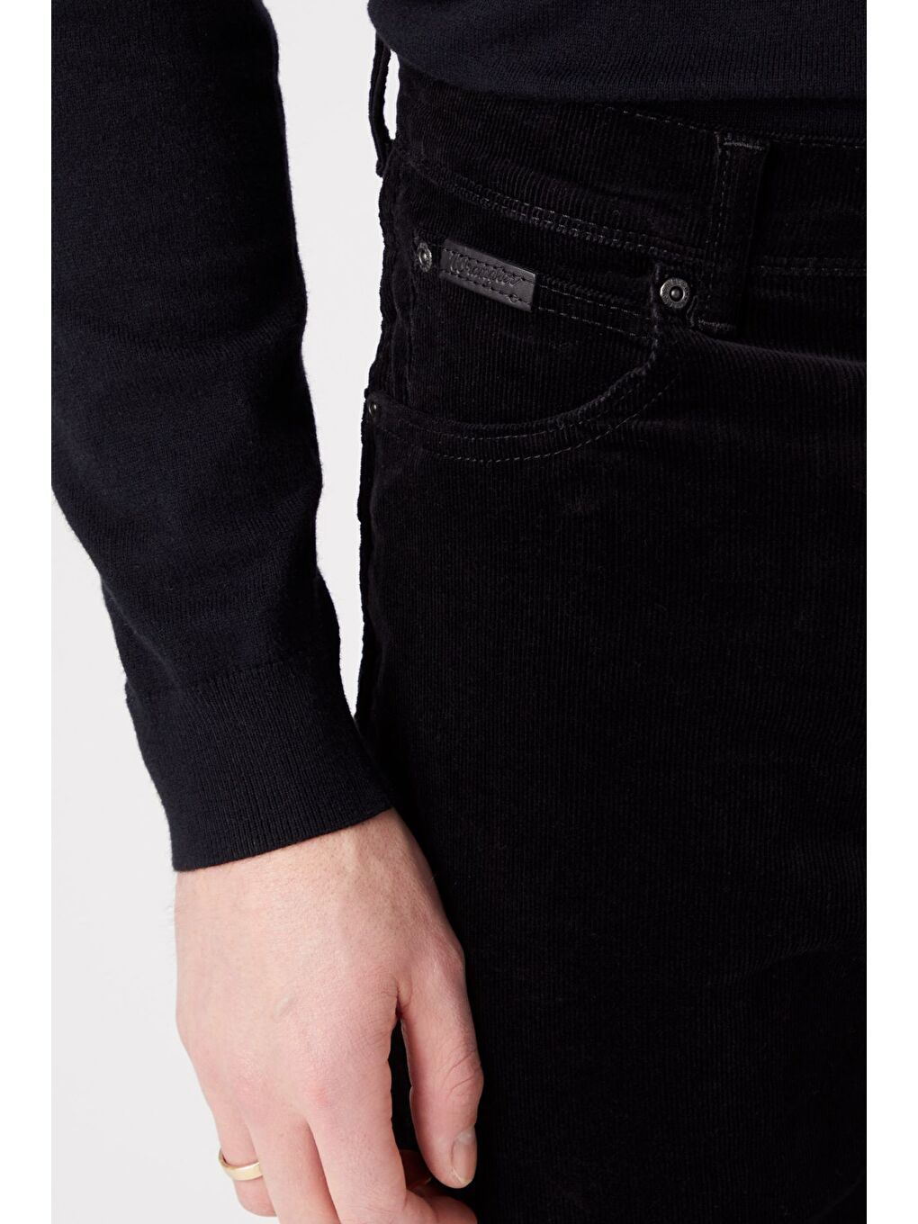 Texas Slim Fit Normal Bel Siyah Esnek Pantolon-4