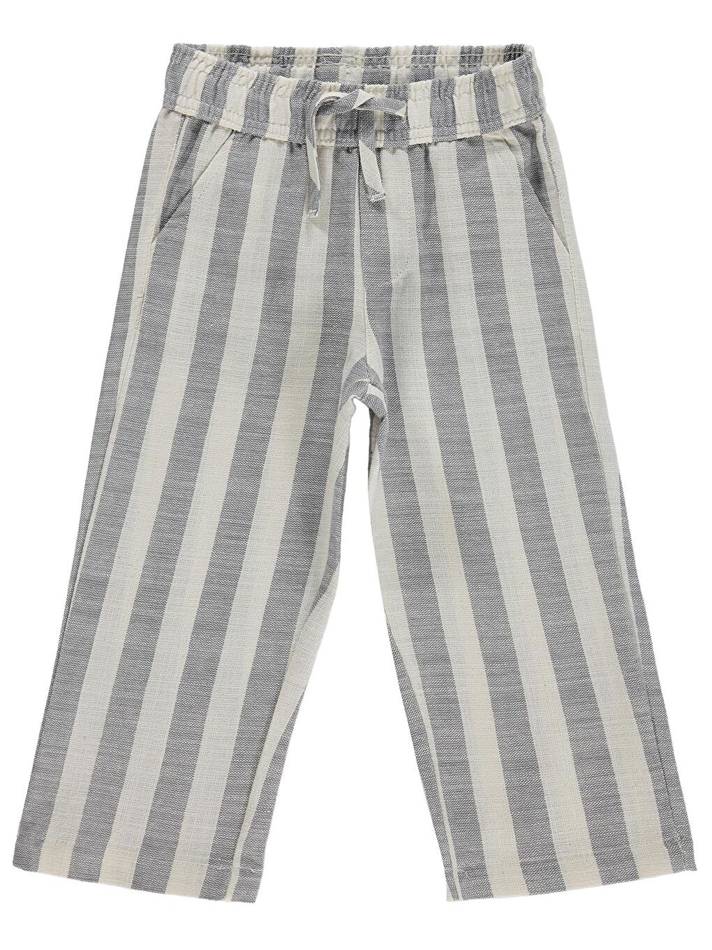 Antrasit Boys Kendinden Çizgili 2-5 Yaş Pantolon - Gri