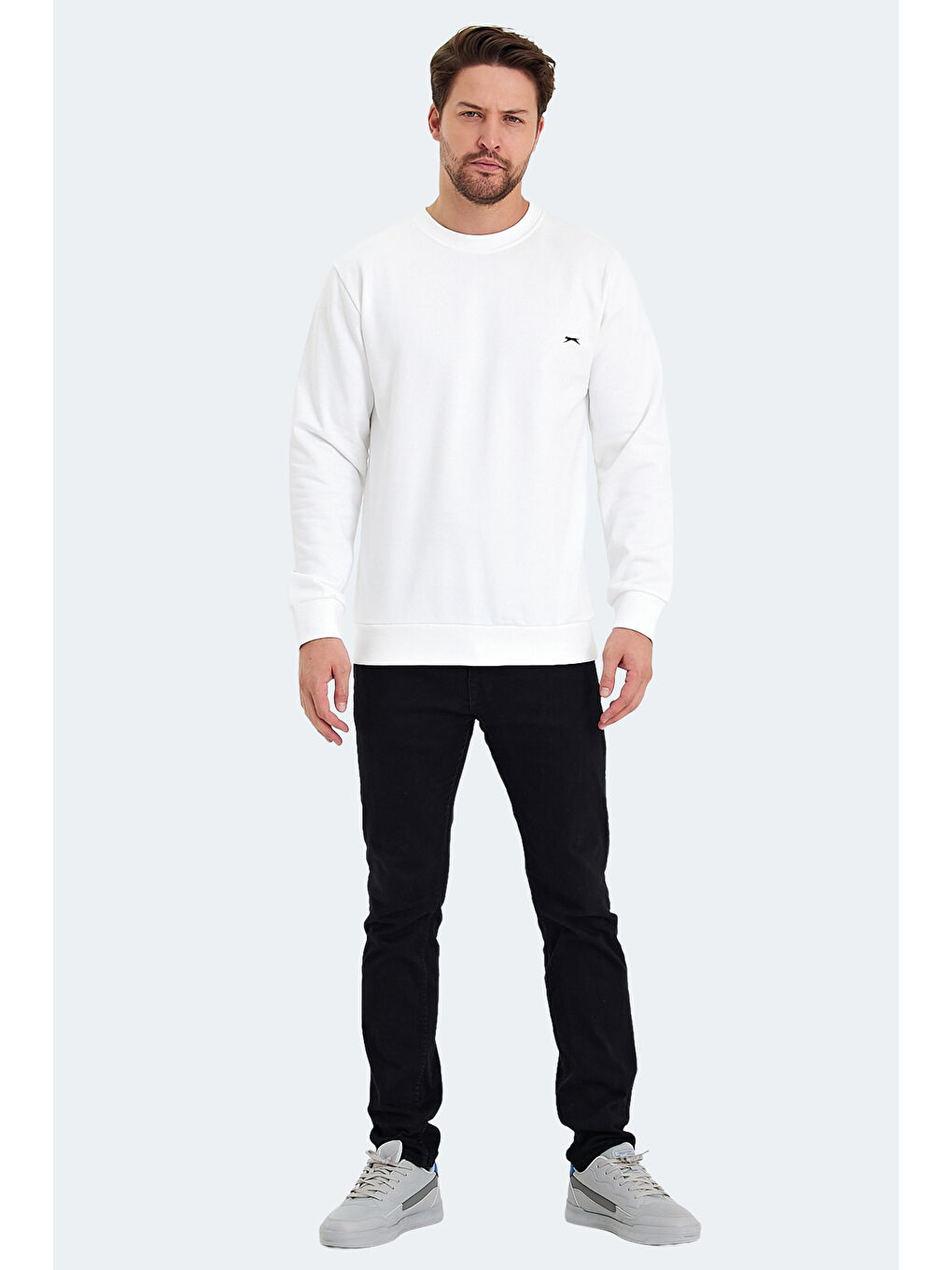 SLAZENGER Beyaz KORAL IN Erkek Sweatshirt Beyaz - 6