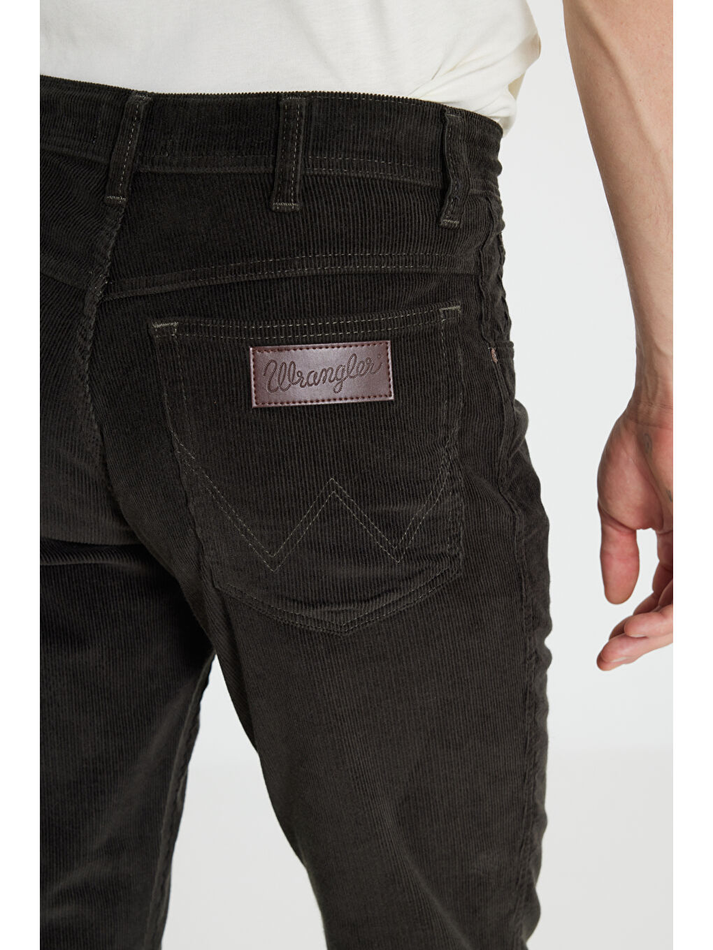 Texas Slim Fit Dar Kesim Normal Bel Yeşil Esnek Pantolon-5