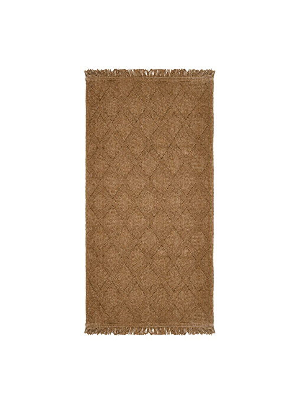 Soft Ruut Rutenna Halı - Bej - 80x150 cm