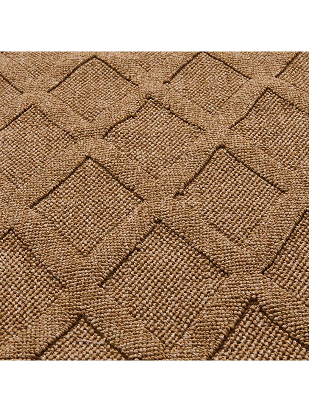 Soft Ruut Rutenna Halı - Bej - 80x150 cm-1