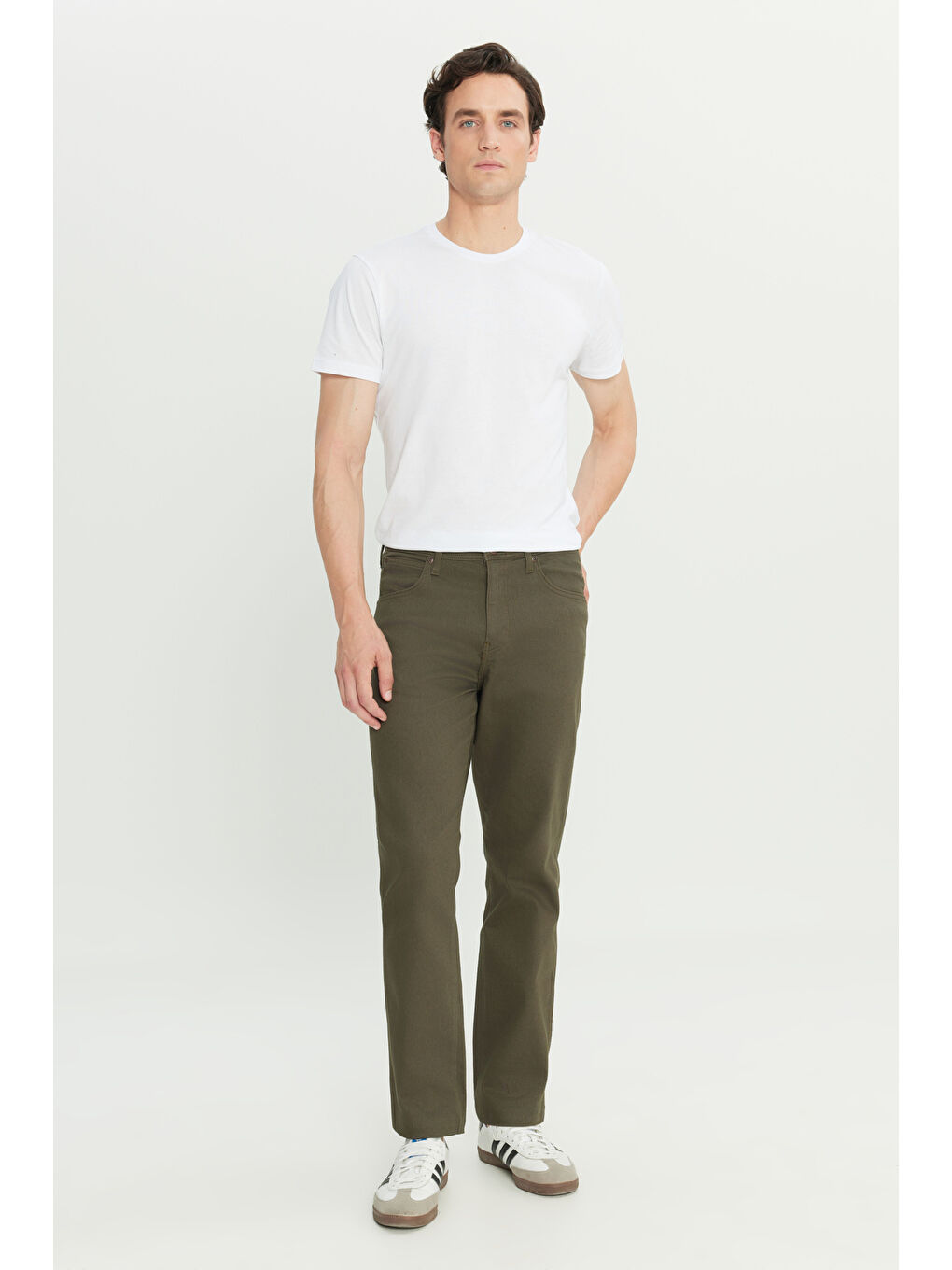 Haki Arizona Straight Fit Normal Bel Esnek Pantolon