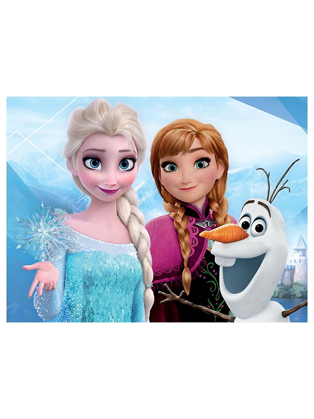 Frozen Çift Taraflı Puzzle 300 Parça 37554-1