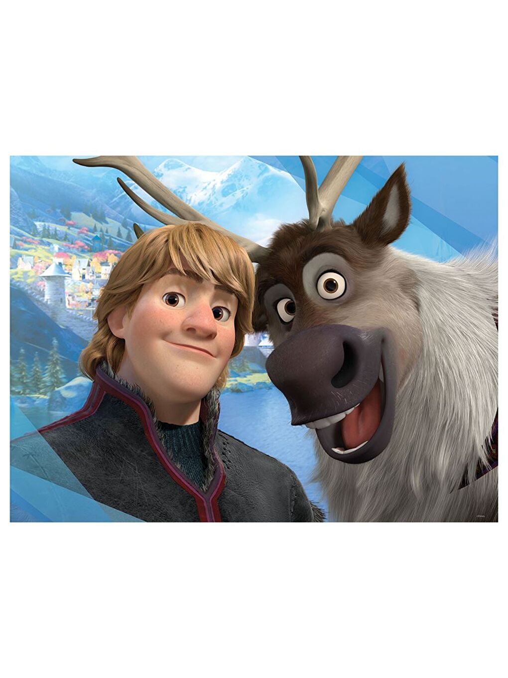 Frozen Çift Taraflı Puzzle 300 Parça 37554-2