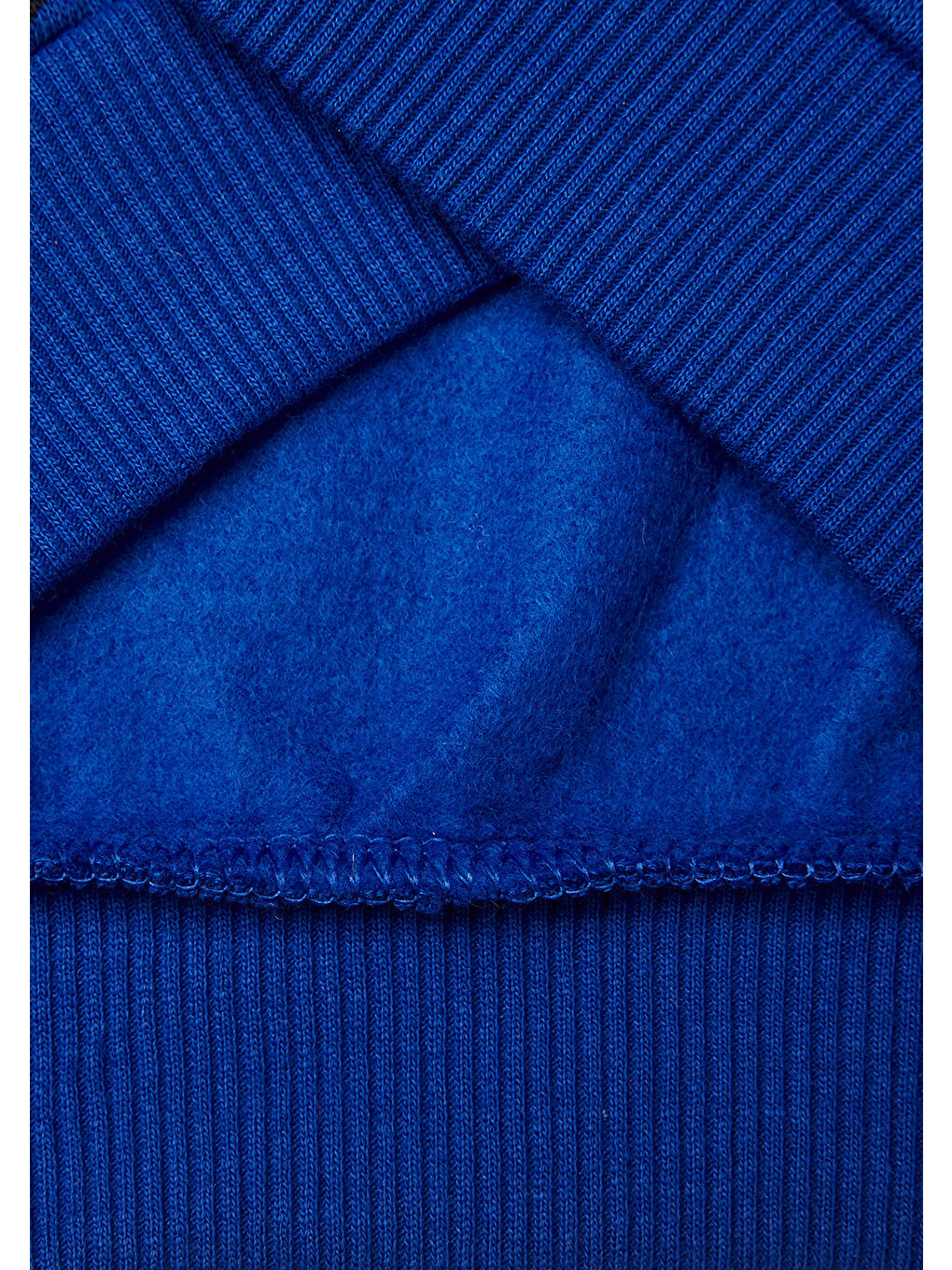 Erkek Çocuk Saks Mavisi Baskılı Ribanalı Bisiklet Yaka Regular Fit Sweatshirt-2