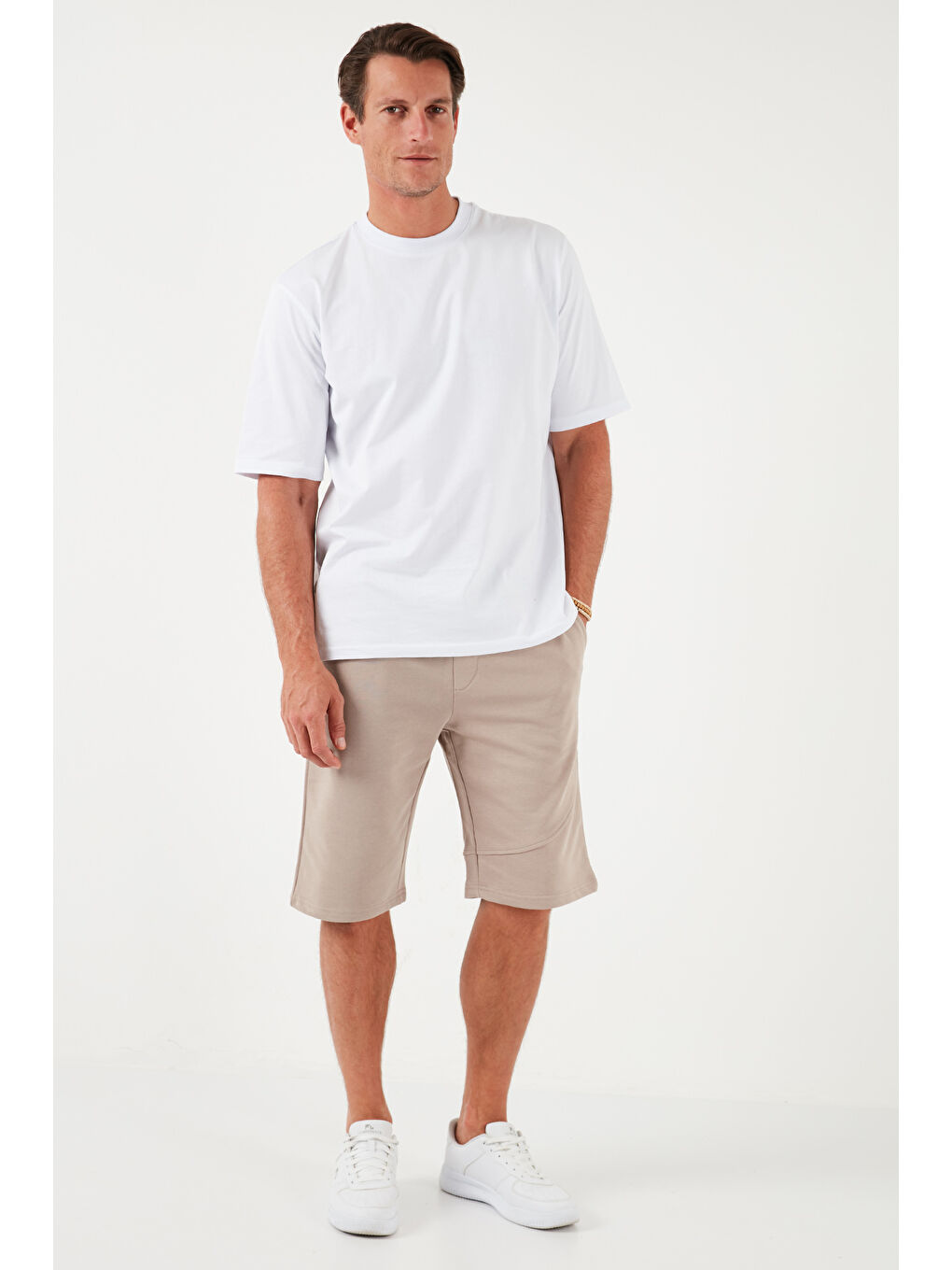 Siyah Pamuklu Regular Fit Normal Bel Cepli 2'li Paket Şort 590804142S2-3