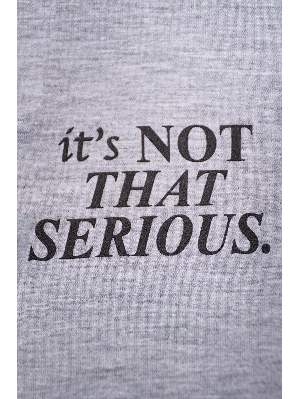 Yazı Baskılı Bağcık Detaylı Gri Renk Erkek Çocuk Kapri-1