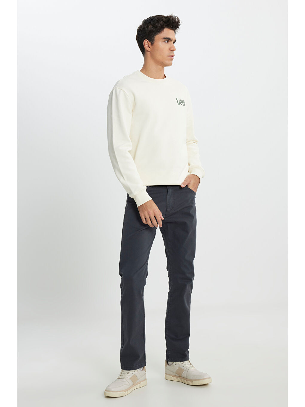 Extreme Motion Slim Fit Dar Kesim Normal Bel Gri Esnek Pantolon