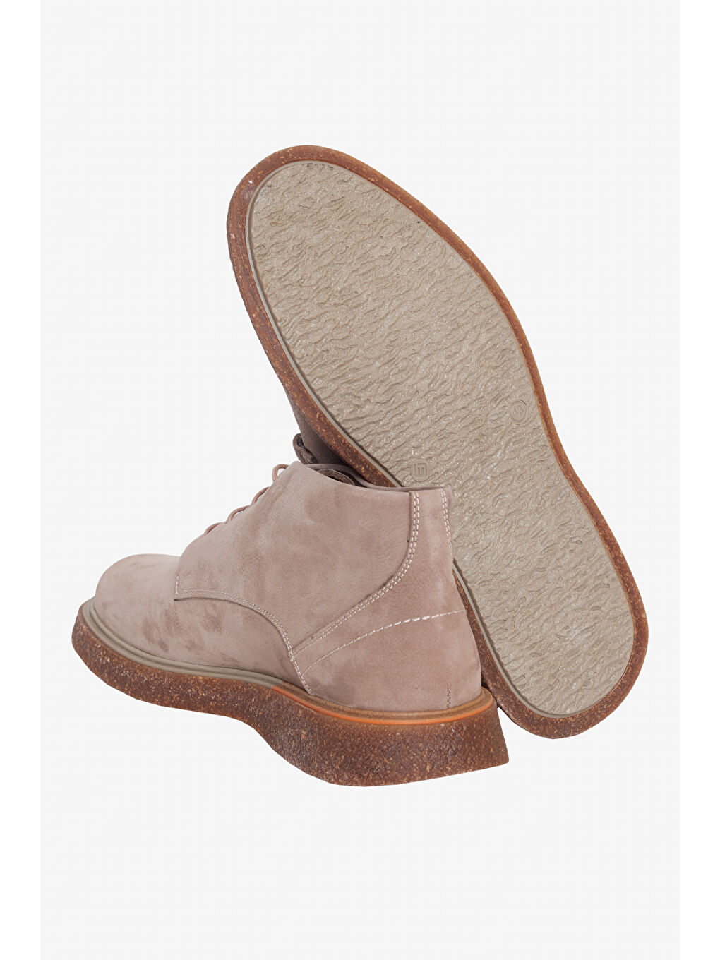 Erkek Bej %100 Deri Bot-3