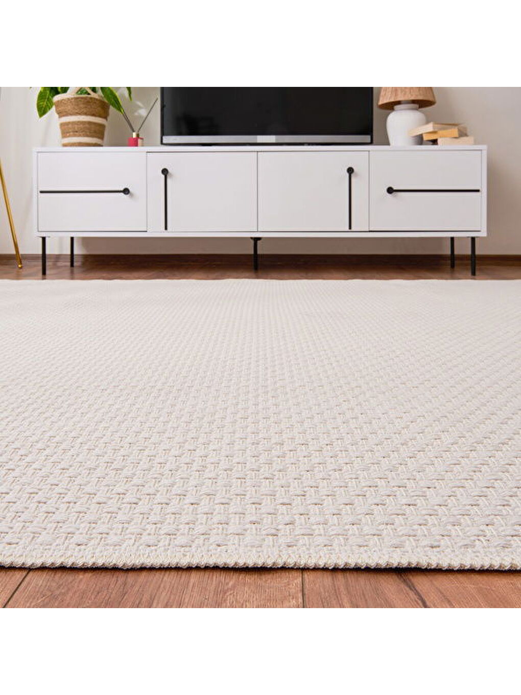 Soft Punkt Rutenna Halı - Ekru - 120x180 cm-1