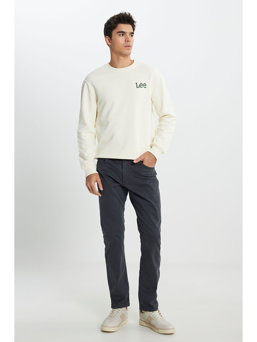 Extreme Motion Slim Fit Dar Kesim Normal Bel Gri Esnek Pantolon-1