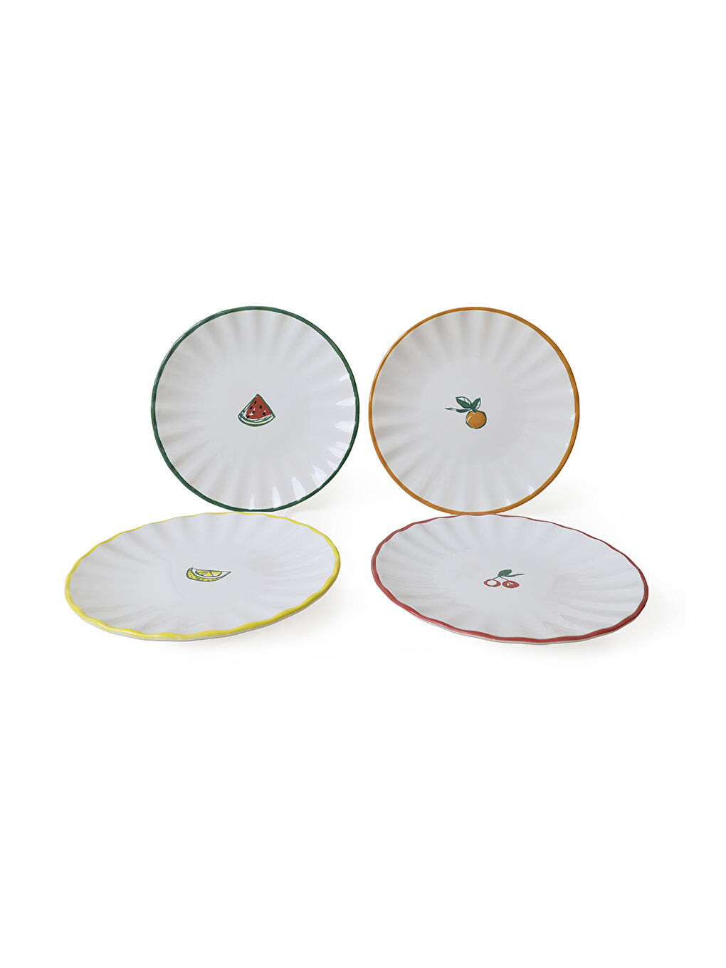 Karışık Fruit Feast Sirius Pasta Tabağı 22 Cm 4 Adet-4