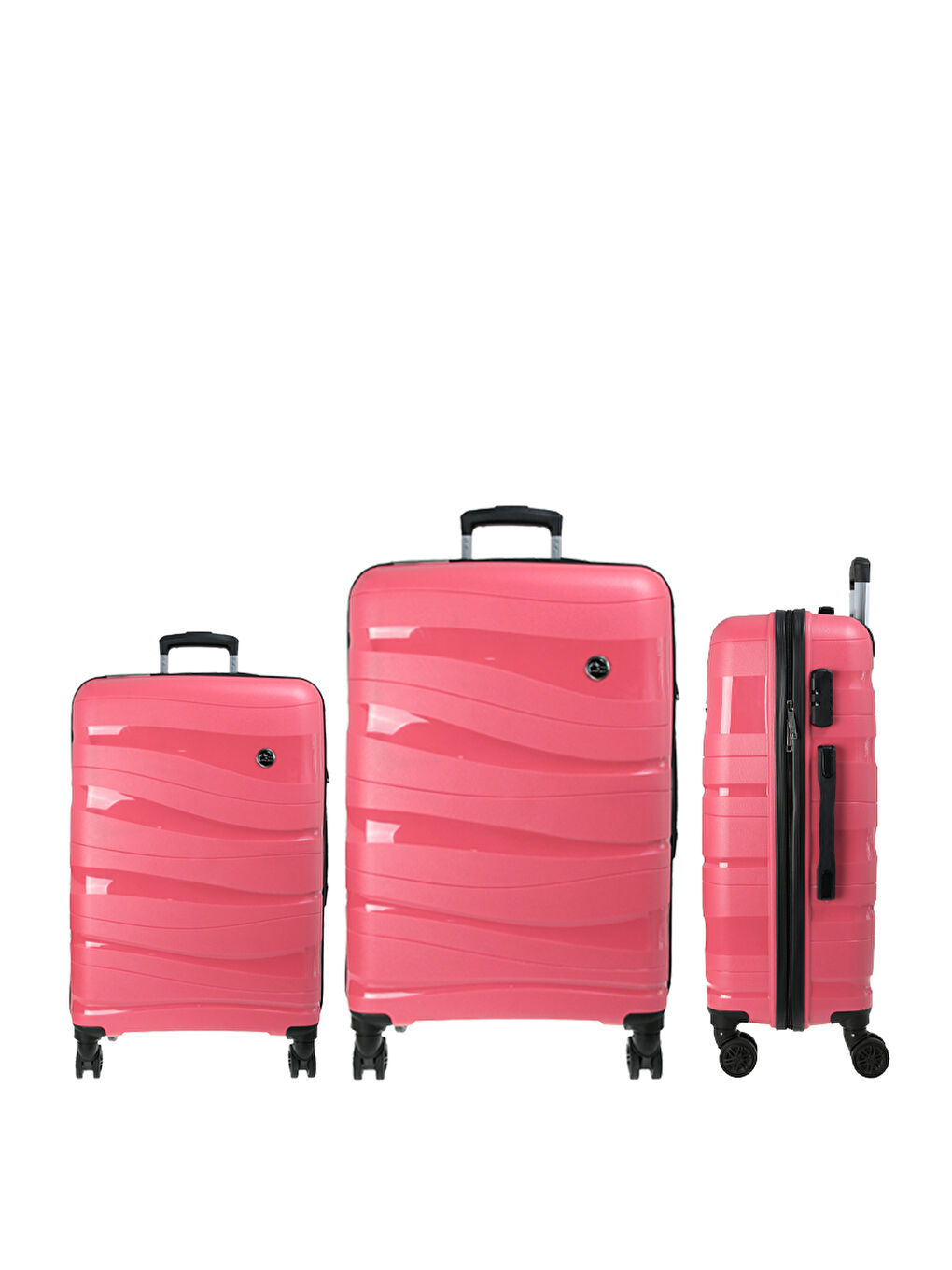 Pembe PP Barcelona Valiz Seti