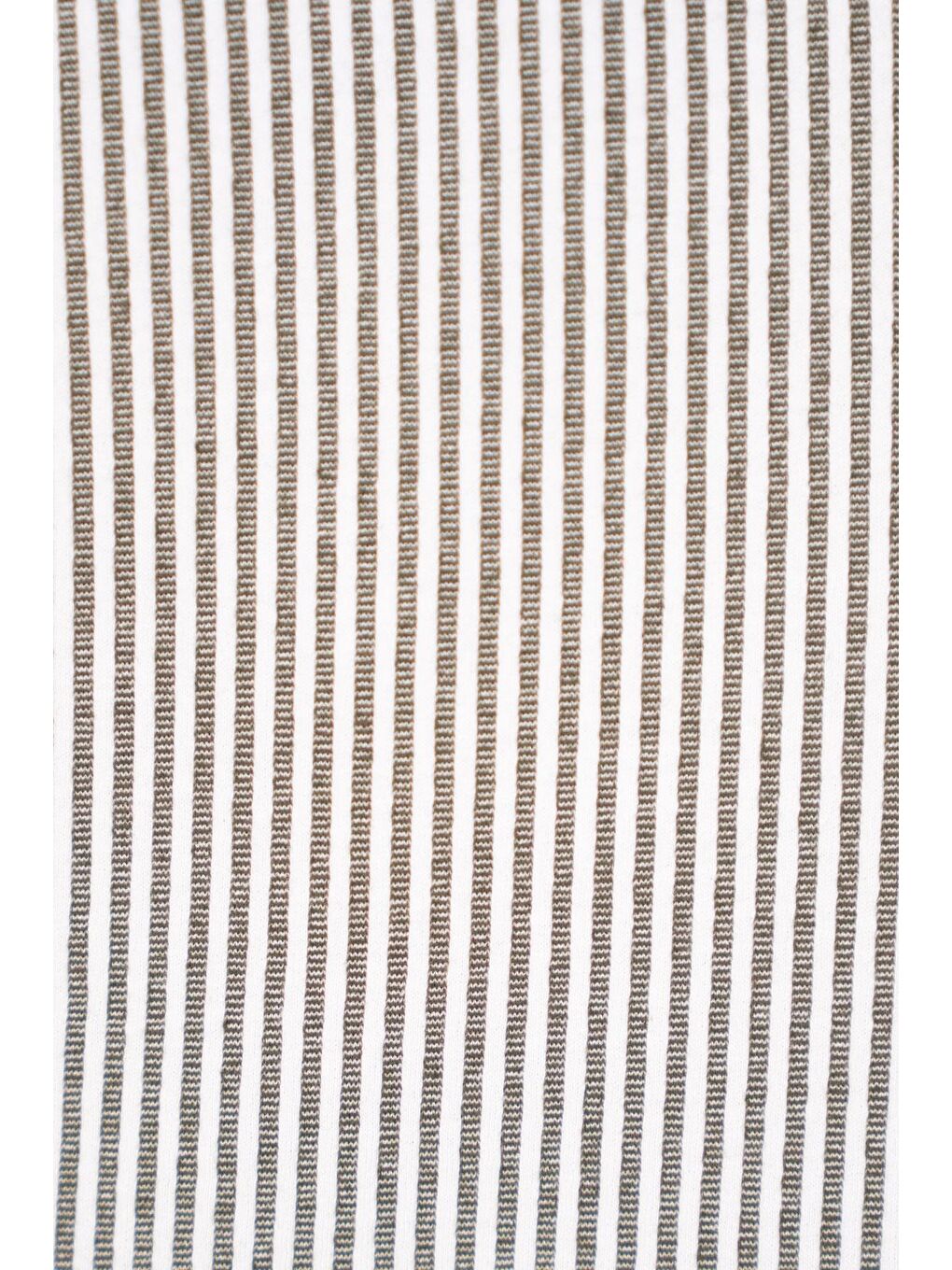 Beli Lastikli Cep Detaylı Çizgili Haki Renk Erkek Çocuk Şort-3