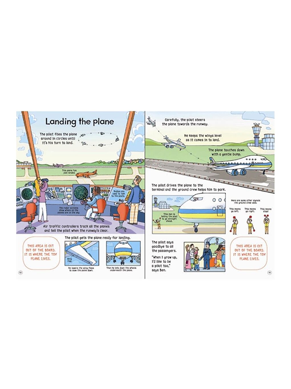 The Usborne Beyaz-Renklibaskı Wind-Up Plane Book - 1