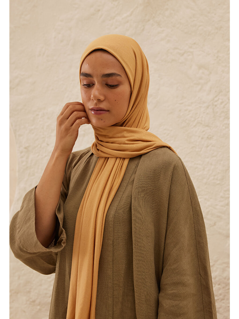 Bej Penye Şal Tatlı Badem-3