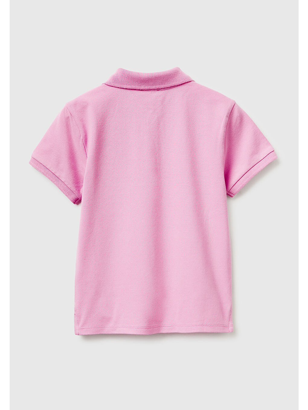 Kız Çocuk Pembe Logolu Pike Polo T-Shirt-1