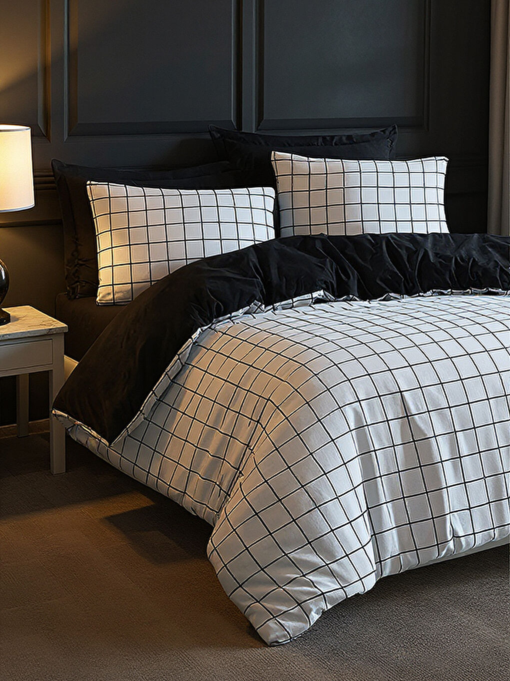 Mature Nevresim Seti Çift Kişilik Artus Siyah 200 X 220 Cm