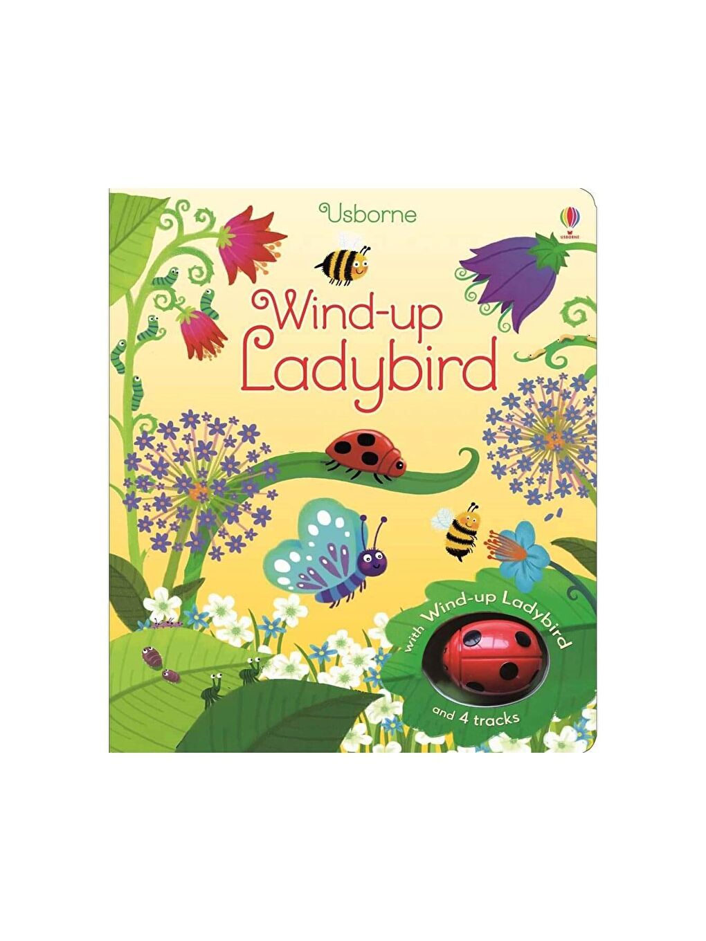 The Usborne Beyaz-Renklibaskı Wind-Up Ladybird