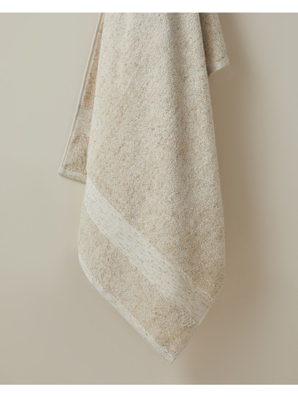 Melange Pamuk Banyo Havlusu 80x150 cm Bej Melanj-1