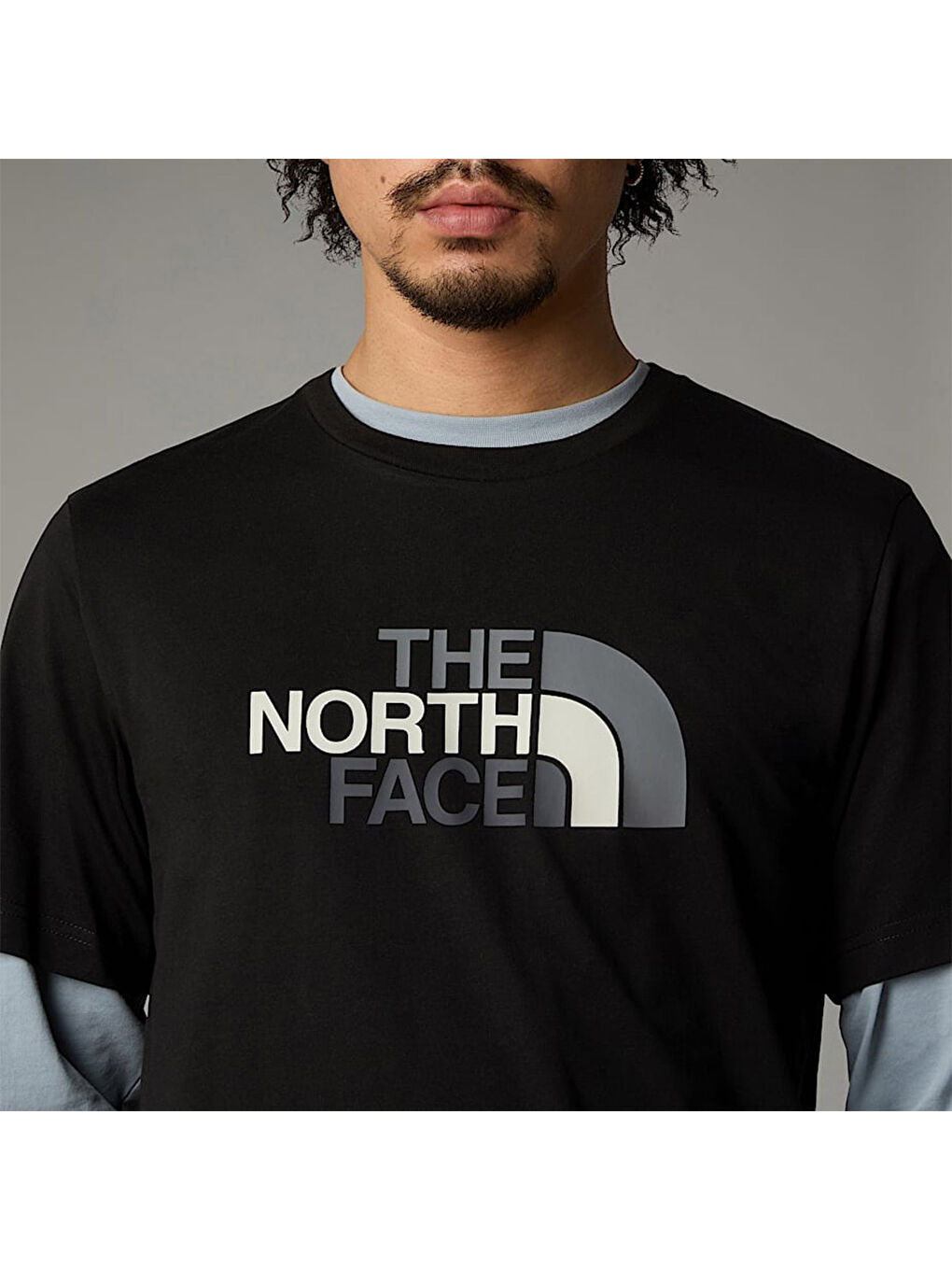 Easy Erkek Siyah Yuvarlak Yaka Spor Tişört-3