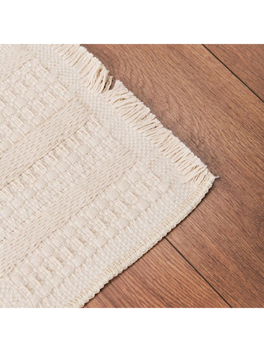 Soft Ruut Rutenna Halı - Ekru - 120x180 cm-3