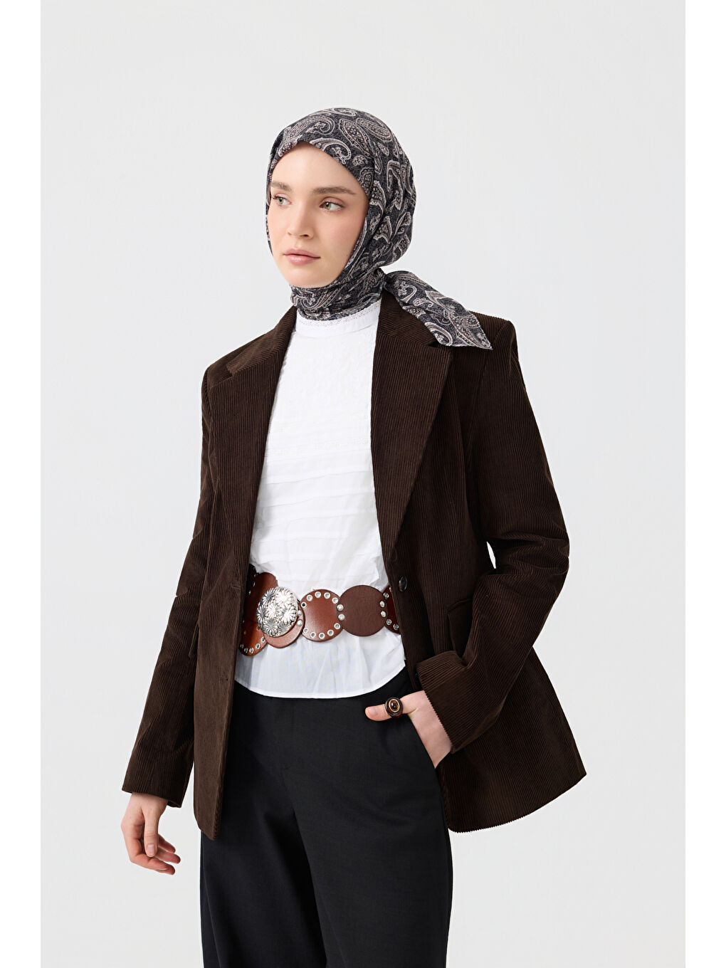 Pamuk Eşarp Timeless Siyah-1