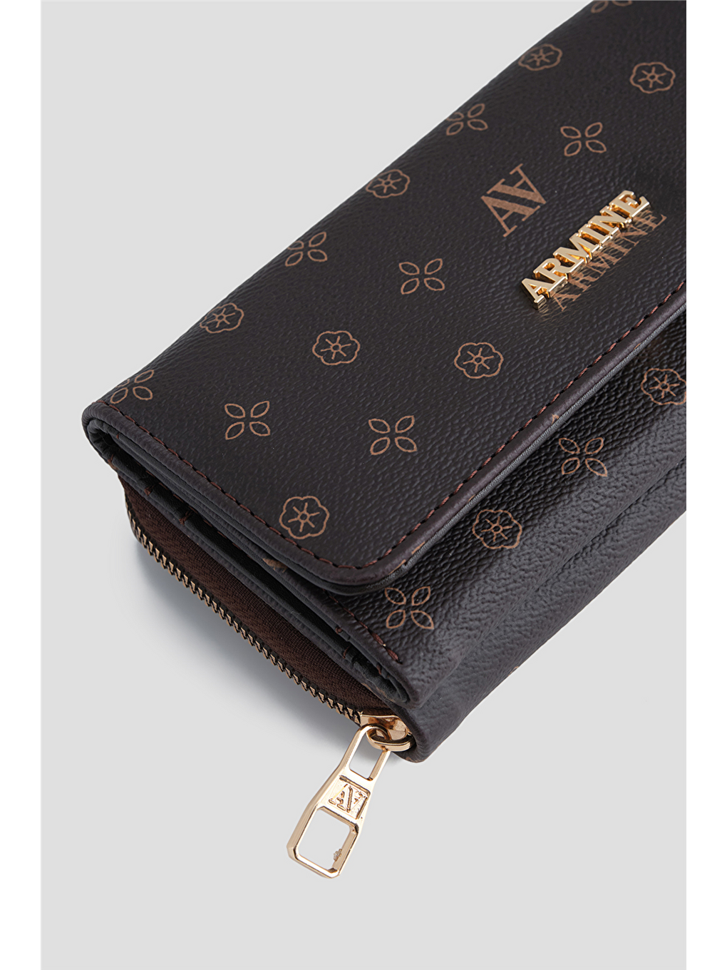 El Çantası Baskılı 25Yd7013 Kahverengi-3