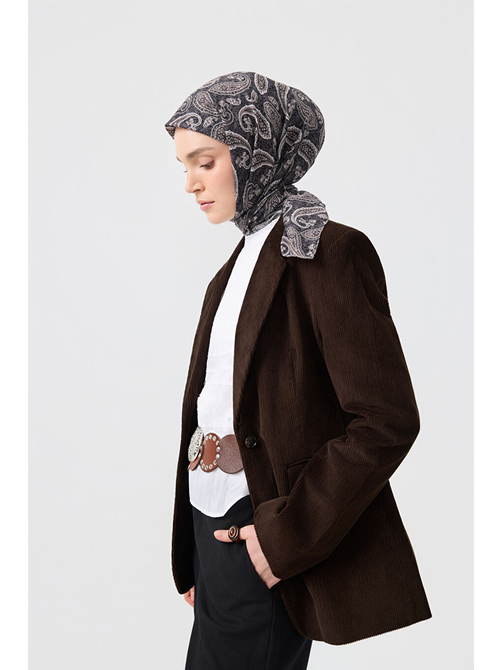 Pamuk Eşarp Timeless Siyah-2