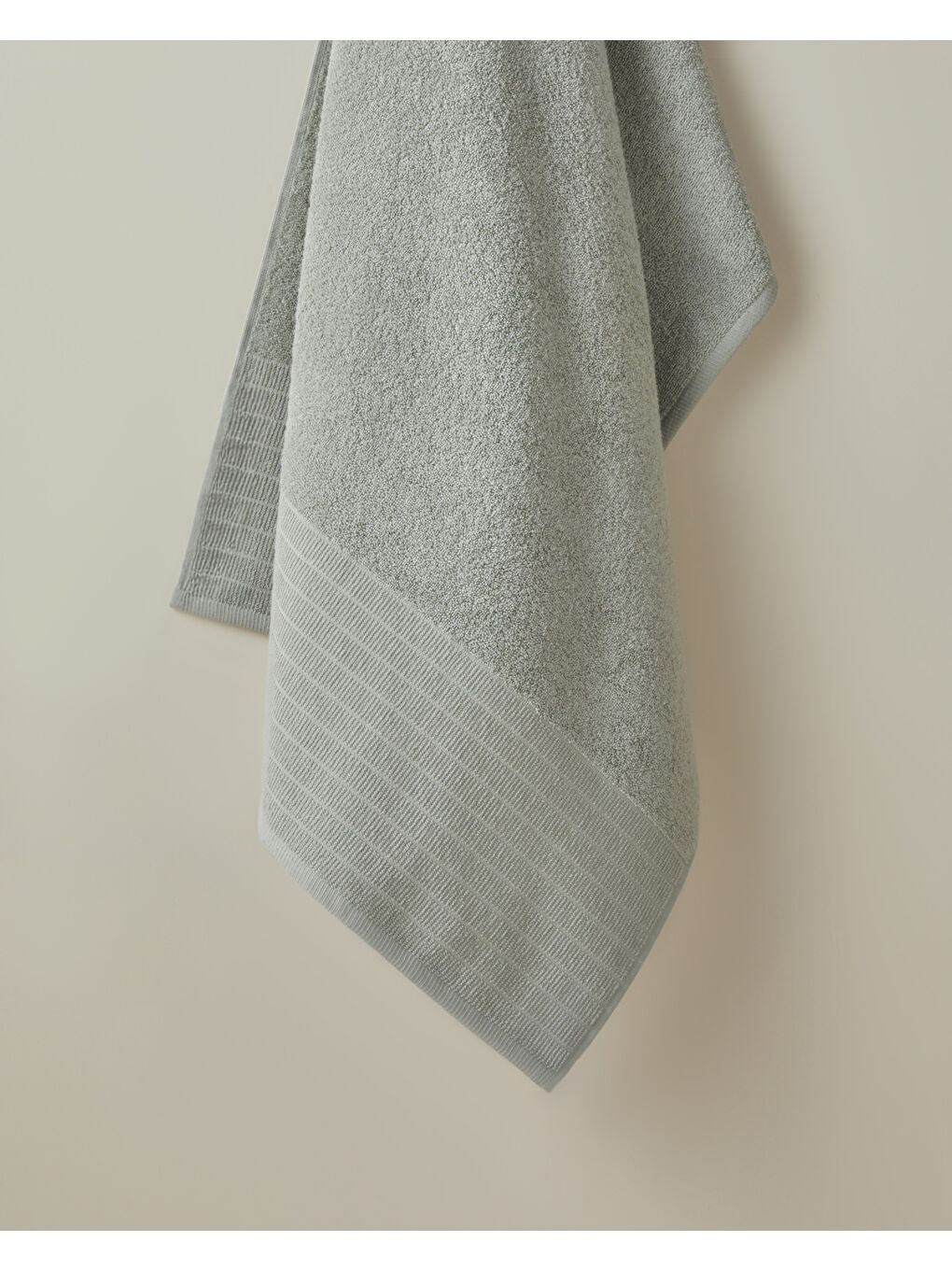 Yeşil Pure Pamuk Banyo Havlusu 70x140 cm Sage-1