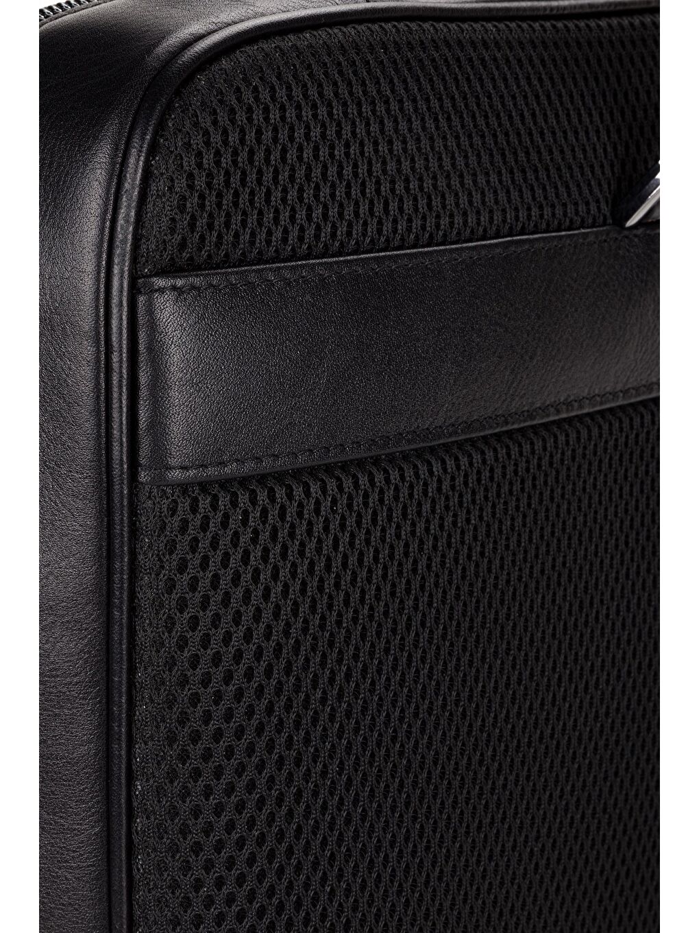 Siyah %100 Hakiki Deri 15,6 inç Laptop & Evrak Çantası Sırt Çantası-6