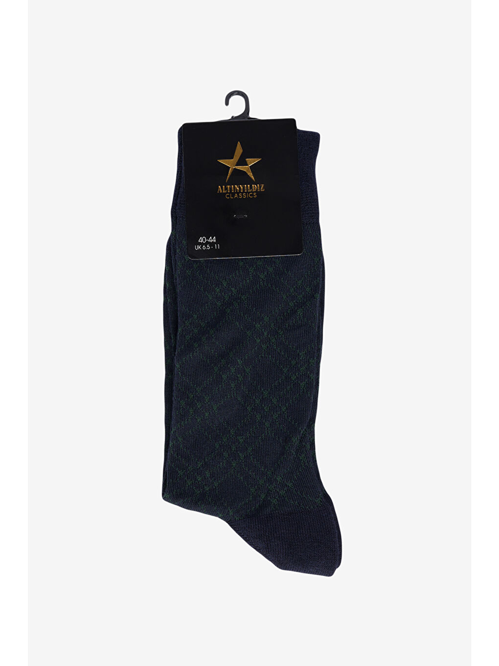 Erkek Lacivert-Yeşil Bambulu Çorap