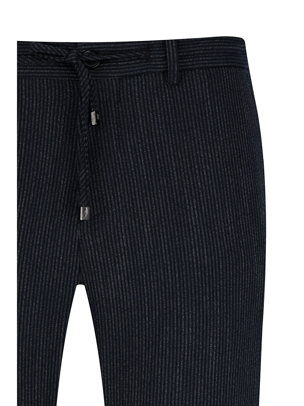 Lacivert Rahat Kesim Yandan Cepli Jogger Pantolon-1