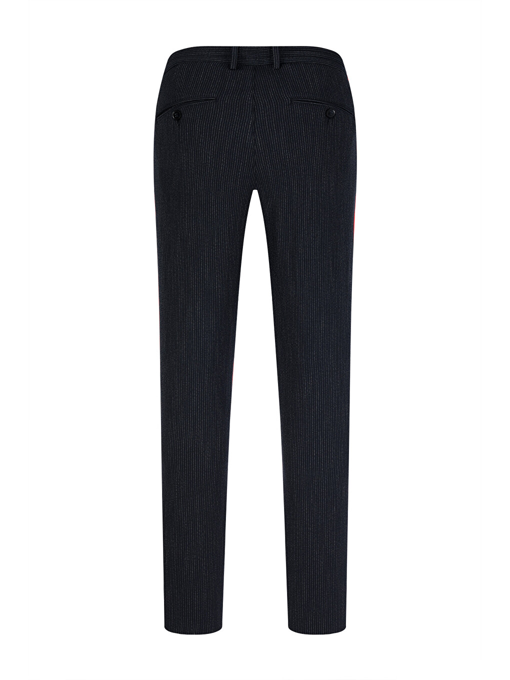 Lacivert Rahat Kesim Yandan Cepli Jogger Pantolon-2
