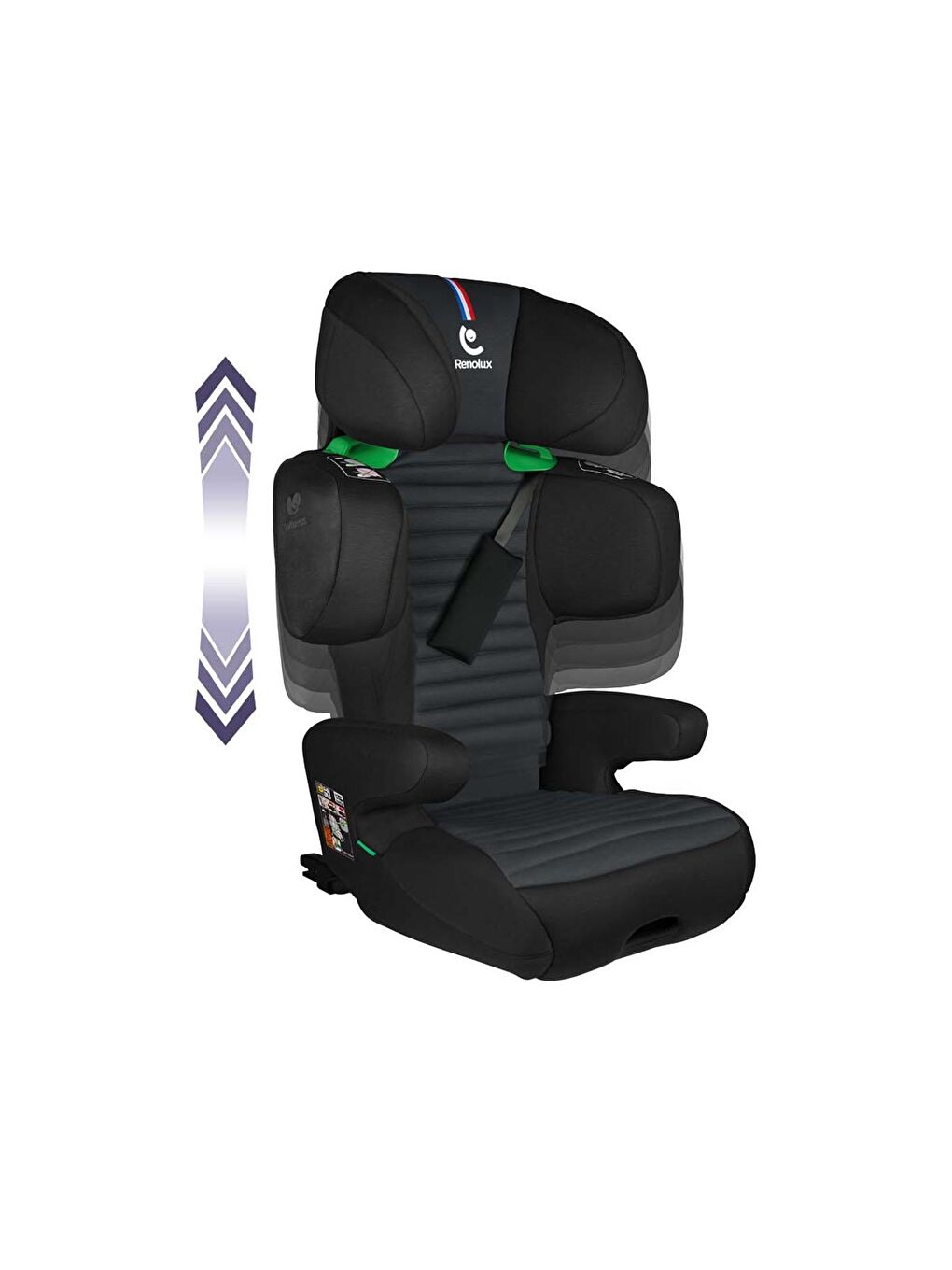 Renolux Siyah Softness Isofix Oto Koltuğu 100 - 150 Cm (15-36 Kg) Oto Koltuğu Siyah - 1